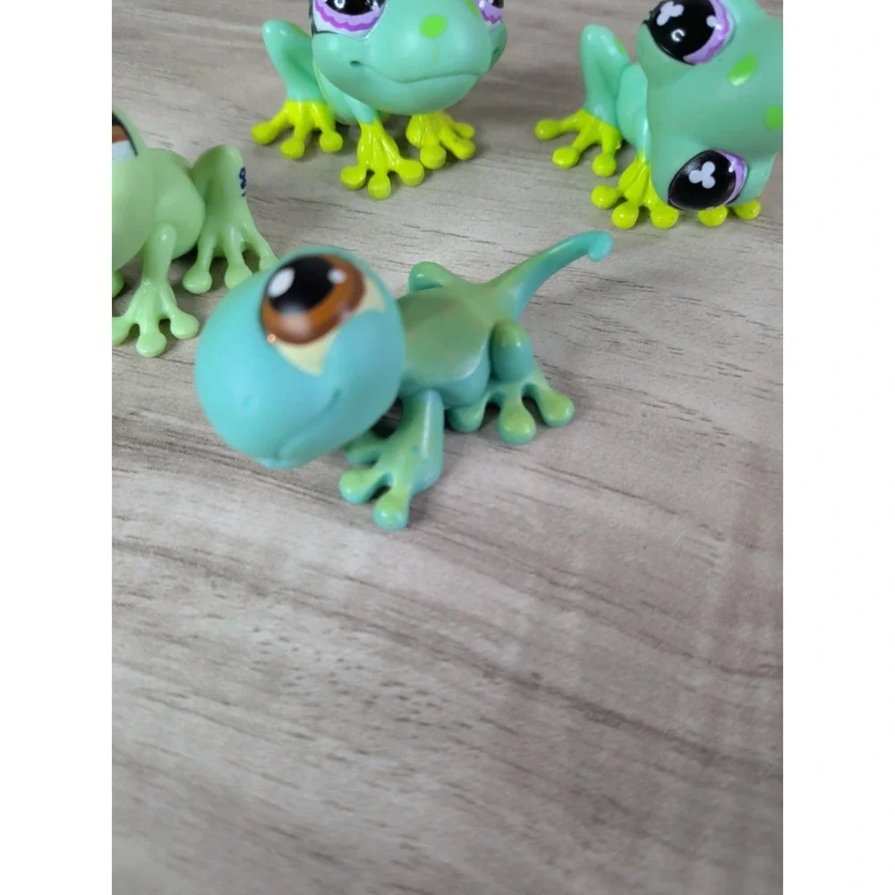 LPS Littlest Pet Shop Green Gecko LOT OF 4